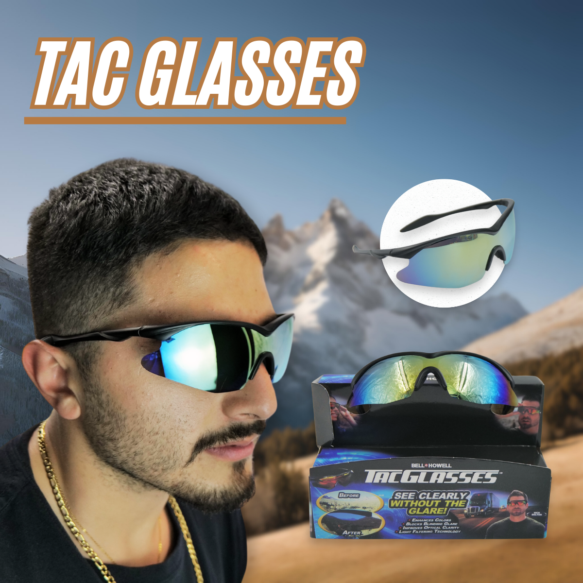 🕶️ Gafas Deportivas Tácticas con Lentes Polarizadas y Antirreflejo – Estilo, Protección y Rendimiento Total