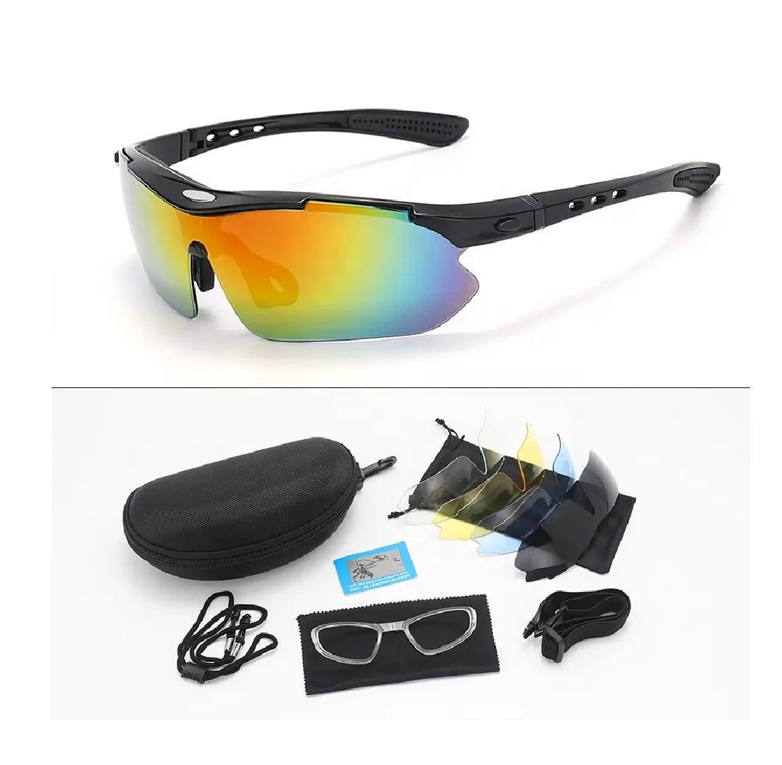 🕶️ Gafas Deportivas Tácticas con Lentes Polarizadas y Antirreflejo – Estilo, Protección y Rendimiento Total